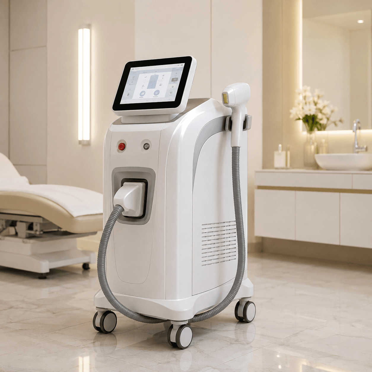 Medical-grade laser hair removal machine at Promed Aesthetics